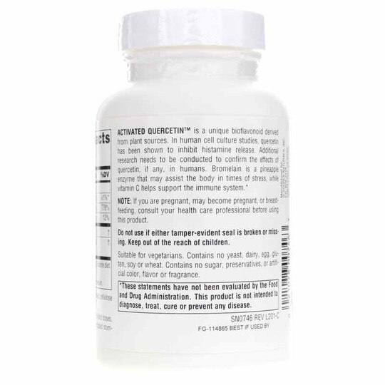 Activated Quercetin Bioflavonoid Complex Tablets, SNN